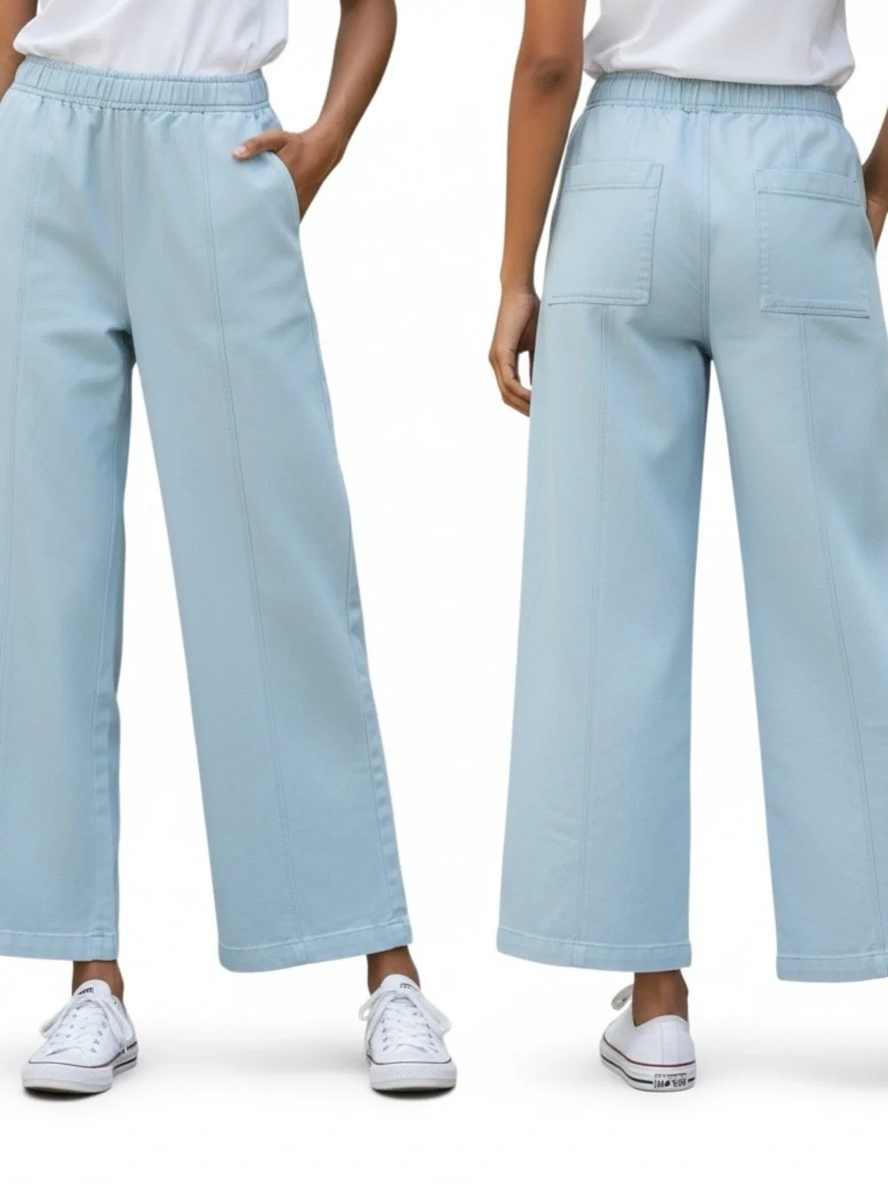 💙☁️ Pilcro Sky Blue Cargo Pull-On Pants — Size Large ☁️💙